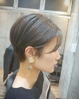 ショート カラー ヘアアレンジ パーマ ペスカ豊崎店　沖縄所属・ショート指名No.1 店長　清水のヘアスタイル