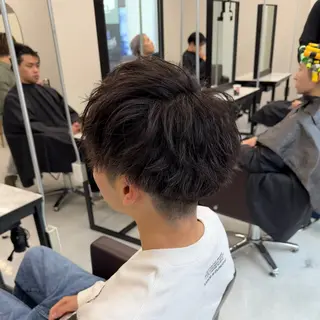 パーマ ヘアアレンジ メンズ ウルフ/毛流れ/ アイロン風/AOTOのヘアスタイル