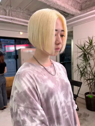 ショート 🌿艶ハイトーン/ 似合わせヘア/ショウのヘアスタイル