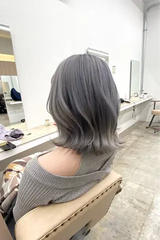 ミディアム カラー BOB🌟ハイトーン /ブリーチ/TAKUのヘアスタイル