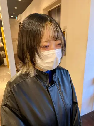 ミディアム aW HAIRカンノ カナエのヘアスタイル