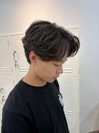 パーマ メンズ 🌀toa/波巻き✨ /メンズパーマ／栄のヘアスタイル