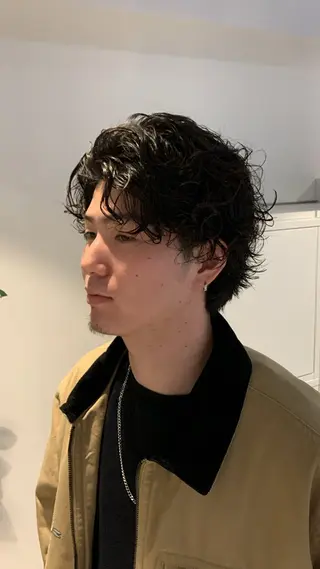 ミディアム stylist hiro  by schon所属・大人男髪/メンズ パーマ/hiroのヘアスタイル