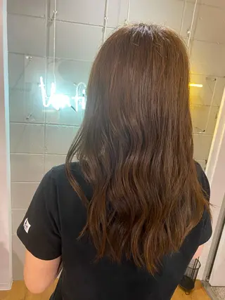 セミロング カラー ヘアアレンジ 久米 治仁のヘアスタイル