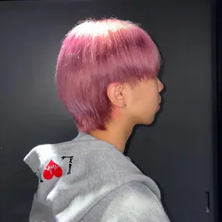 カラー メンズ ★デザインカラー ハイトーン ももか★のヘアスタイル