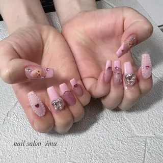 ロング nail salon émuのネイルデザイン