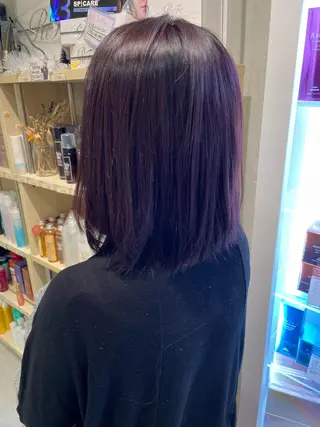 ミディアム カラー 松佐 ゆかりのヘアスタイル