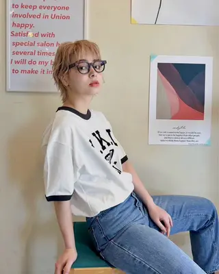 ショート 宮崎 わか菜/透明感カラーのヘアスタイル