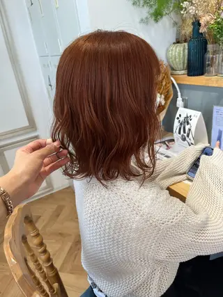 ミディアム カラー ヘアアレンジ merc. 🩵妹尾杏菜のヘアスタイル