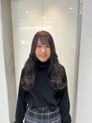 ロング カラー 顔周り/透明感/銀座 🩵りのせのヘアスタイル