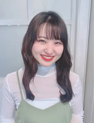 セミロング 🦋ミルクティーベー ジュ🦋mayukiのヘアスタイル