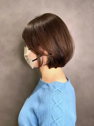 ショート 巻ける縮毛矯正/艶 カラーchika🩵のヘアスタイル