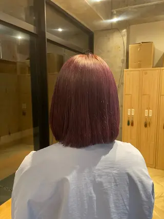 ショート カラー 愛莉/ラベンダー/ ベージュ/ブラウンのヘアスタイル