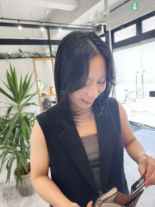 ミディアム A.Ｍ.hair所属・レイヤーカット/ 髪質改善/福本凌のヘアスタイル