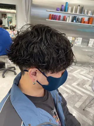 パーマ メンズ 石井 光星のヘアスタイル