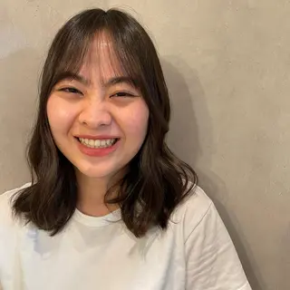 セミロング 🍮中山詩乃🍮顔 まわりデザイン◎のヘアスタイル