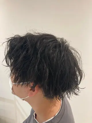 ショート パーマ メンズ 🫧高鹿汰一髪質改善 /白髪ぼかし🫧のヘアスタイル