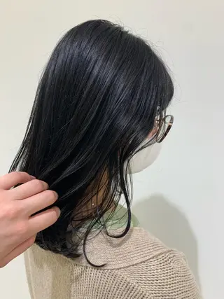 ミディアム カラー 💎K-two名古屋 安田ちづる💎のヘアスタイル