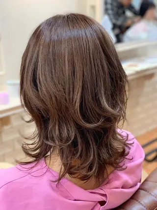 ミディアム カラー 髪質改善✨縮毛矯正 美髪担当・大西真奈のヘアスタイル