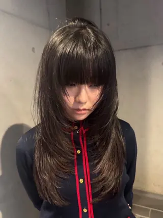 ロング カラー だいち/ハイトーン/ デザインカラーのヘアスタイル