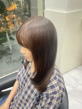 セミロング 🐥くまがい💛 ダブルカラー／パーマのヘアスタイル