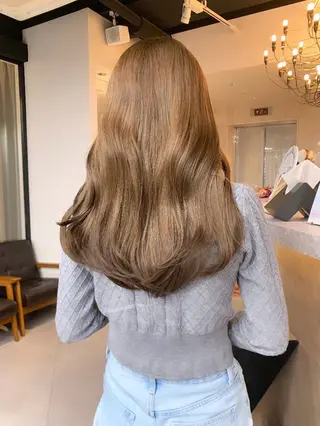 ロング カラー ヘアアレンジ 韓国/レイヤー/ 透明感🩶ひかる🩶のヘアスタイル