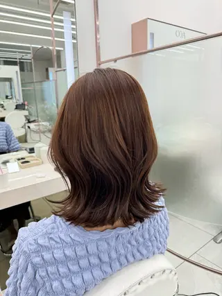 ミディアム カラー COA GINZA 空也/前髪/顔まわりのヘアスタイル