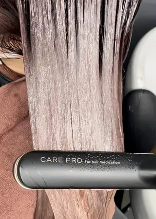 セミロング 🌟髪質改善ケアカラ ー美髪縮毛矯正y🌟のヘアスタイル