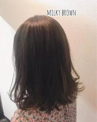 ミディアム カラー パーマ 年間1500人担当 代表　南一路のヘアスタイル