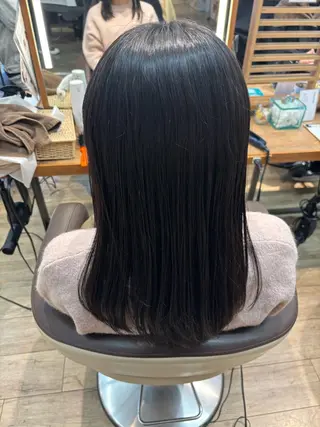 ミディアム ゆうこ🍀髪質改善/ ストレート/艶カラーのヘアスタイル