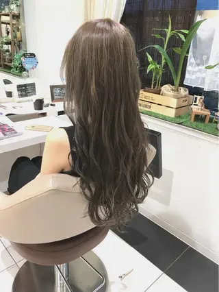 ロング カラー 山崎俊輔/髪質改善 /バレイヤージュのヘアスタイル