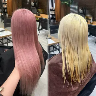 ロング カラー RIO🩶NEXT/ エクステ/ハイトーンのヘアスタイル