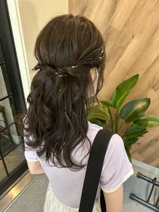 ロング ヘアアレンジ SHANTi 飯塚 ヘアセット/髪質改善のヘアスタイル