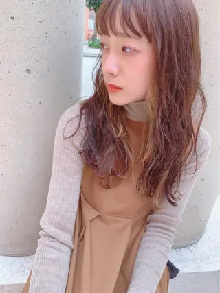 ロング カラー 苦楽園🌷モアナサーフライダー所属・🤎MAI🤎 《ベージュ系カラー》のヘアスタイル