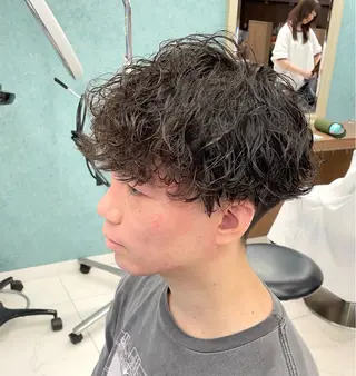 ショート パーマ メンズ 【メンズ特化】 池田大成✂︎のヘアスタイル