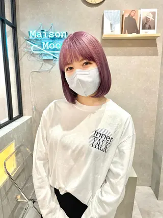 ミディアム カラー mood tatemachiのヘアスタイル