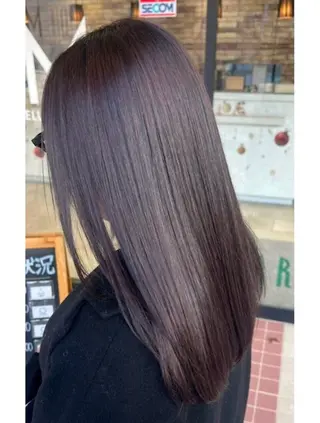 ロング カラー デザインカラー/艶髪 /透明感カラーのヘアスタイル