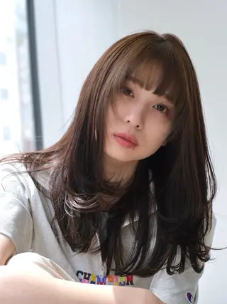 ロング 鈴木 達也のヘアスタイル