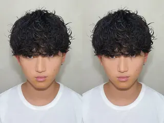 ショート パーマ メンズ パーマ職人DAIKI ツイスパ/波巻きのヘアスタイル