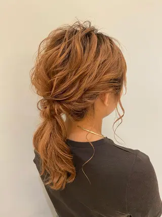 ヘアアレンジ 透明感カラー・ 髪質改善🩵イケダのヘアスタイル