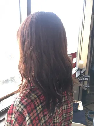 セミロング カラー パーマ 代表 中島貴志のヘアスタイル