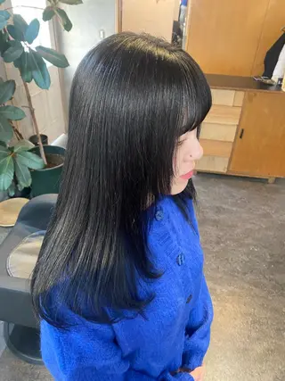 ロング カラー パーマ ヘアアレンジ モリモト サナのヘアスタイル