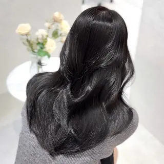 ロング カラー suzuka/透明感 カラー 美髪縮毛矯正のヘアスタイル