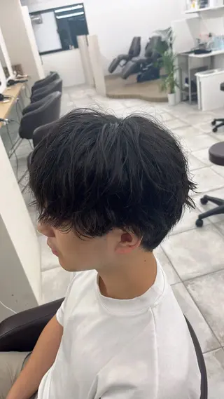 ショート パーマ メンズ 🏆メンズヘア特化 🥇代表りんぺーのヘアスタイル