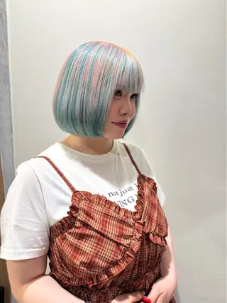カラー 美容室MOMO 柏所属・🦄心でカット🦄 🌈まさきうらん🌈のヘアスタイル