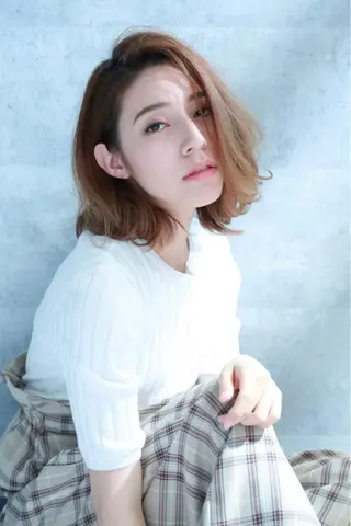 セミロング 指名支持率NO.1 スタイリストのヘアスタイル