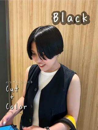 ショート カラー 髪師kenjiro所属・五十嵐 未悠のヘアスタイル