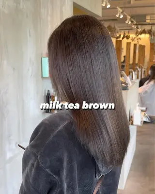 ミディアム カラー 各務原/カラー/ブリ ーチお任せください！のヘアスタイル