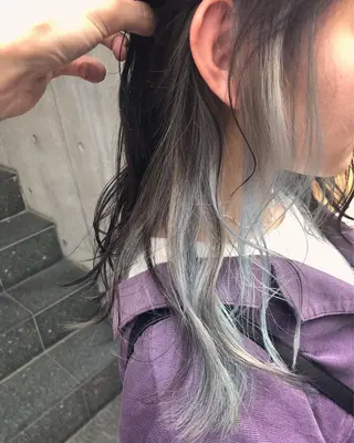 セミロング カラー 原宿サロン代表 デザインカラー伊藤卓のヘアスタイル