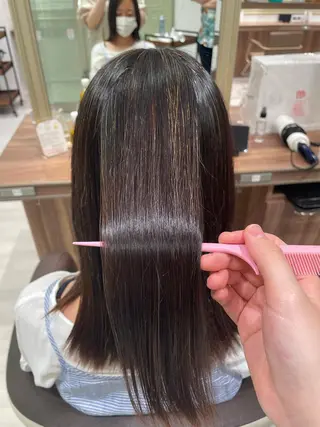 ミディアム 清瀬駅/痛ませない 縮毛矯正/山崎のヘアスタイル